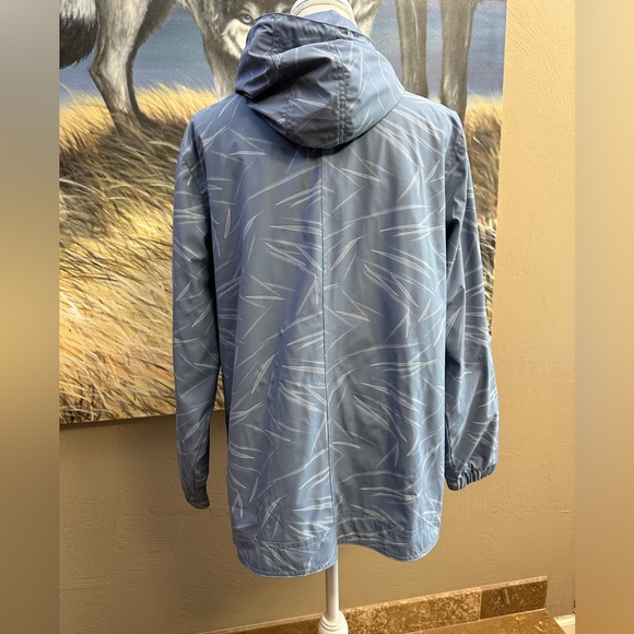 Weatherproof Vintage brand rain jacket sz LG periwinkle blue NWOT zip front - Picture 2 of 11